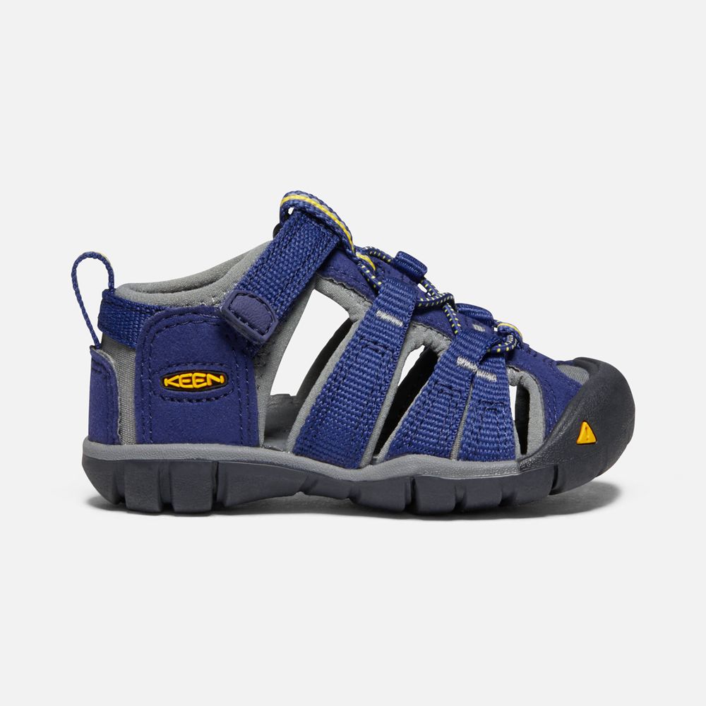 Sandalias Keen Mexico Azules/Grises - Niños Seacamp Ii Cnx - LC3549867